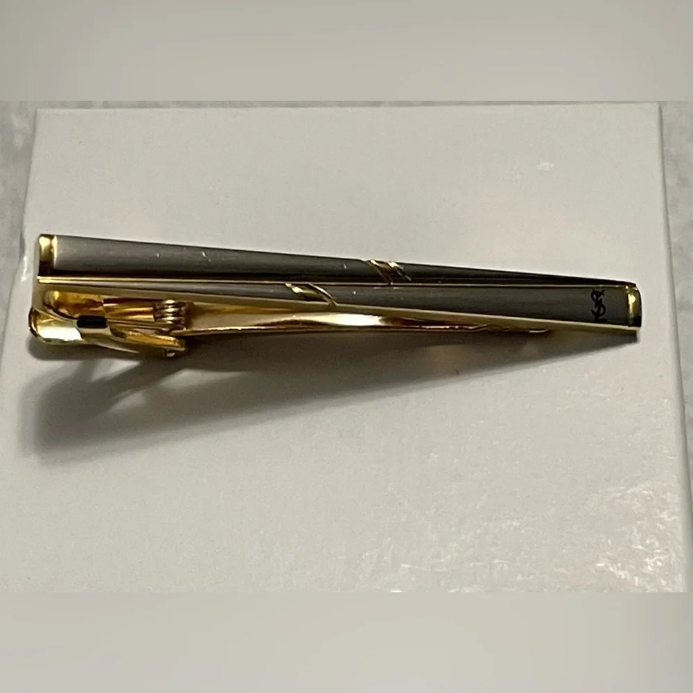 YSL Two‎ Tone Tie Clip